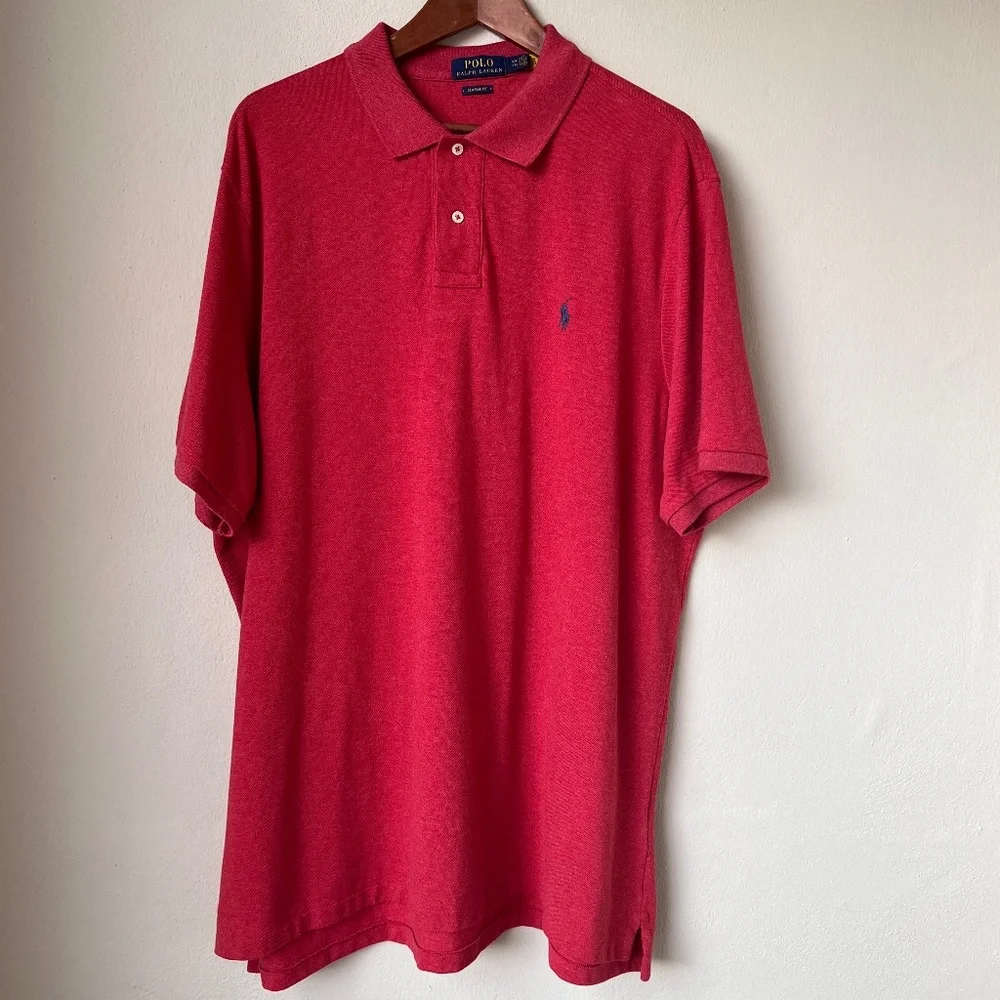 Polo Ralph Lauren Polo Shirt Mens 2XL Pony Classic Fit Casual XXLColor Hot Pink